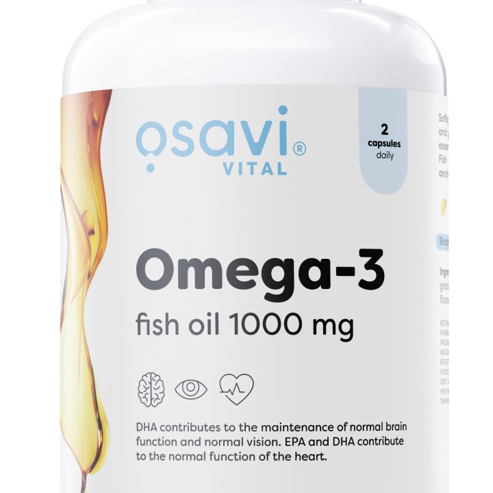 Omega-3 Fish Oil Molecularly Distilled, 1000mg (Lemon) - 180 softgels