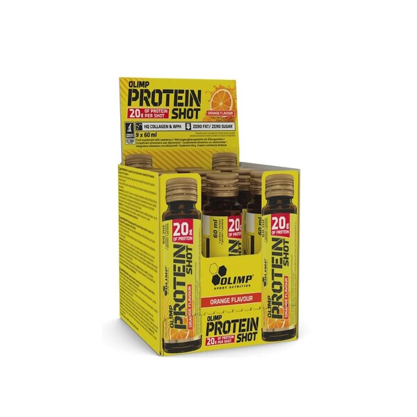 Protein Shot, Orange - 9 x 60 ml.