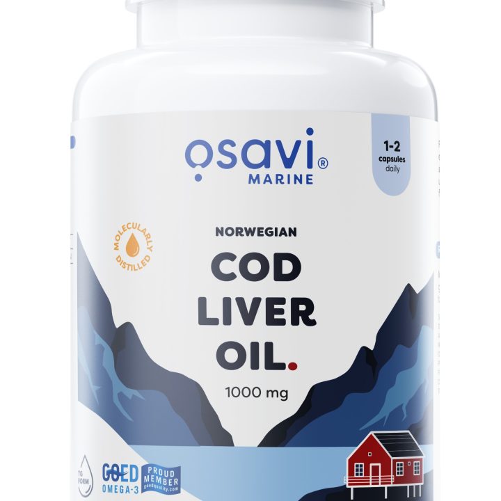 Norwegian Cod Liver Oil Softgels, 1000mg (Lemon) - 90 softgels