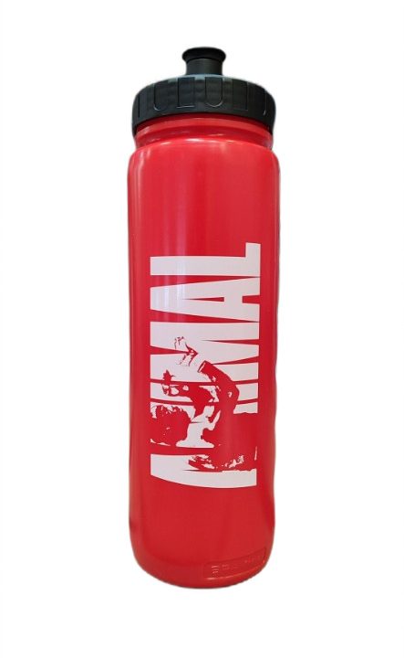 Animal Water Bottle, Red - 1000 ml.