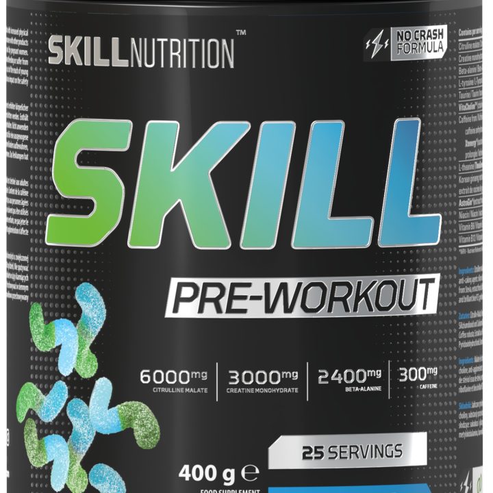 Skill Pre-Workout, Sour Gummies - 400-412 grams