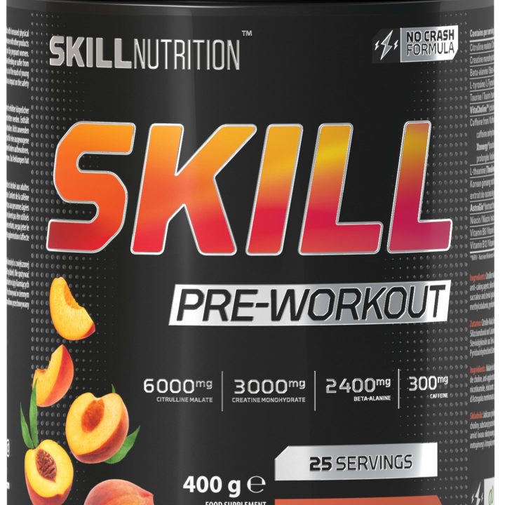 Skill Pre-Workout, Peach - 400-412 grams