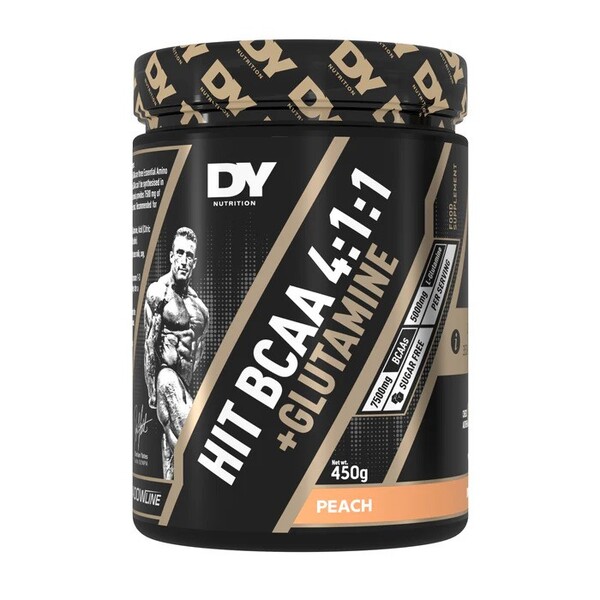 HIT BCAA 4:1:1 + Glutamine, Peach - 450 grams