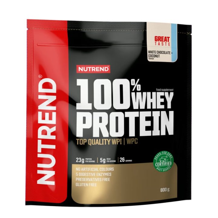 100% Whey Protein, White Chocolate + Coconut - 800 grams