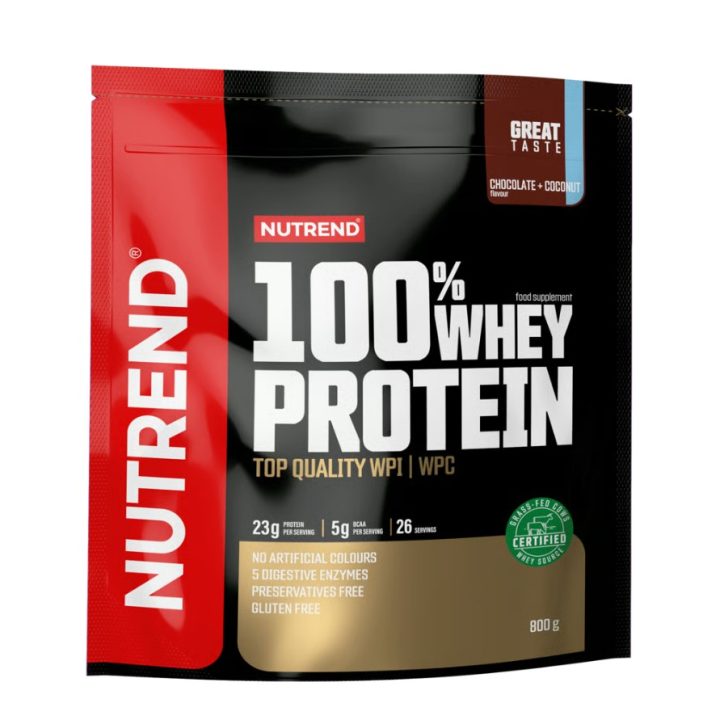 100% Whey Protein, Chocolate + Coconut - 800 grams