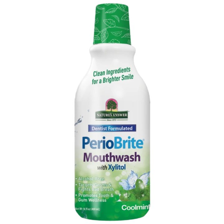 PerioBrite Mouthwash with Xylitol, Coolmint - 480 ml.