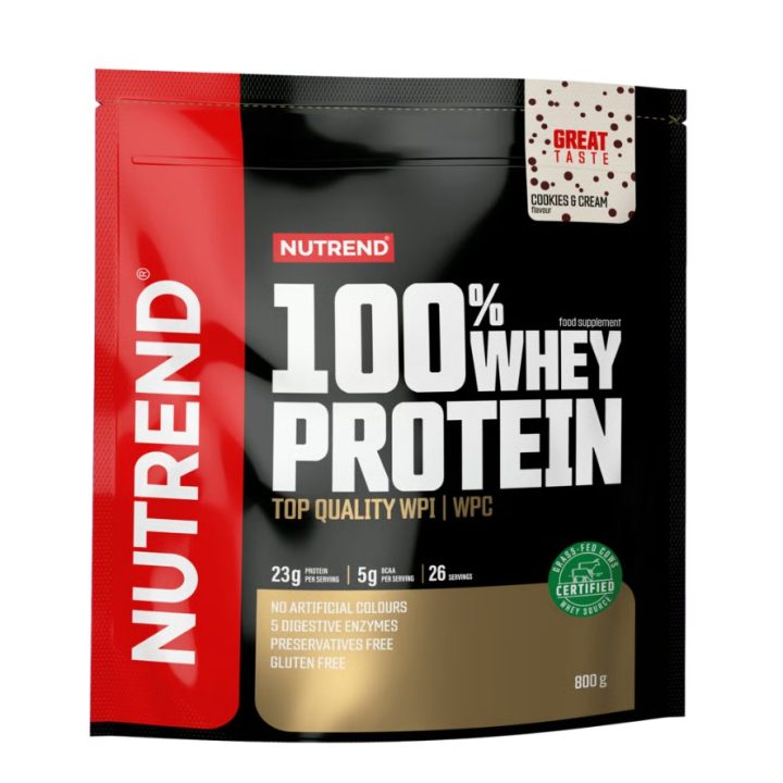 100% Whey Protein, Cookies & Cream - 800 grams