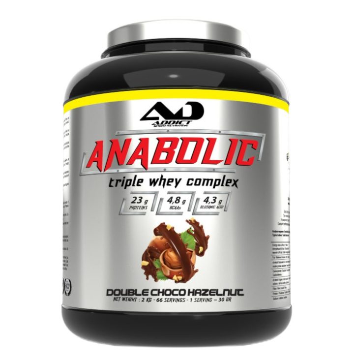Anabolic Triple Whey Complex, Double Choco Hazelnut - 2000 grams