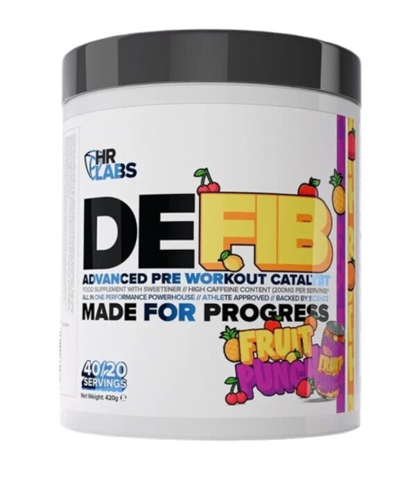 Defib Advanced Pre Workout Catalyst, Fruit Punch - 420 grams