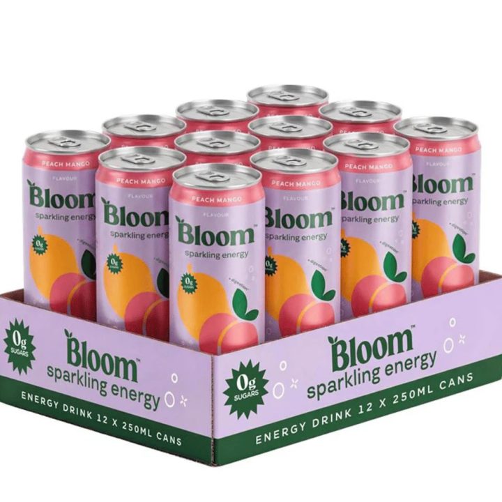 Sparkling Energy, Peach Mango - 12 x 250ml.