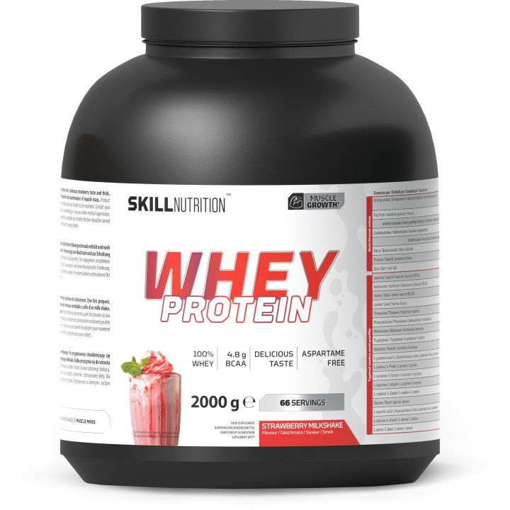 Whey Protein Powder, Strawberry Milkshake - 2000 grams