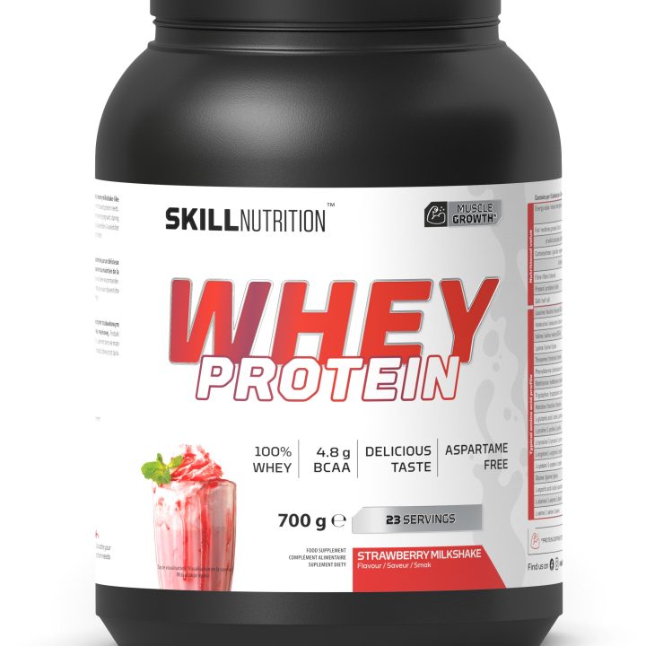 Whey Protein Powder, Strawberry Milkshake - 700 grams