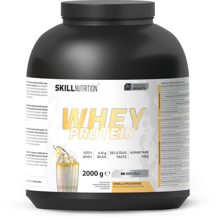 Whey Protein Powder, Vanilla Milkshake - 2000 grams