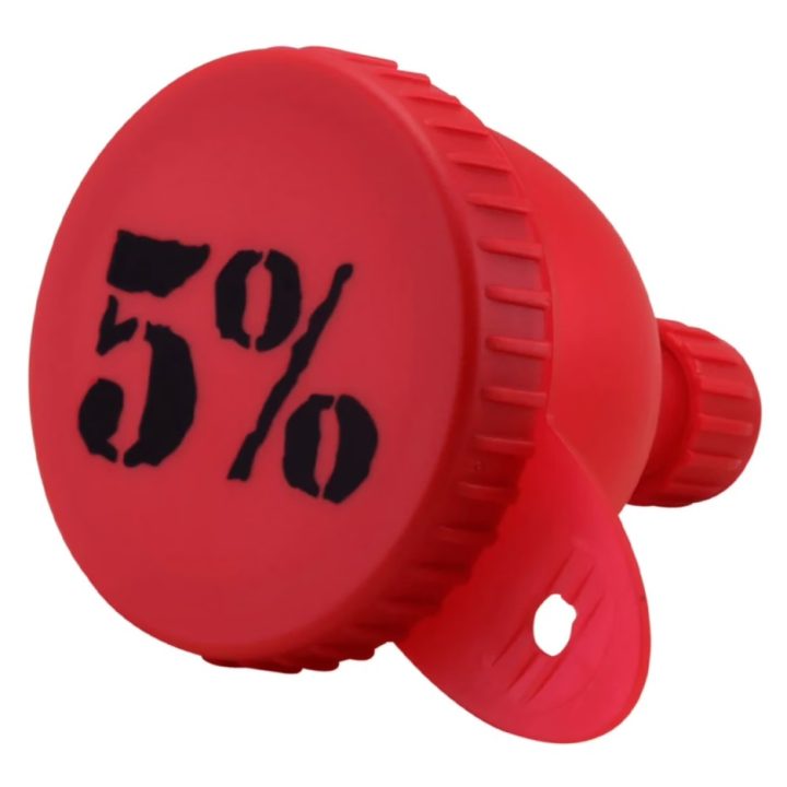 5% Funnel, Red & Black