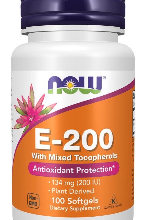Vitamin E-200 with Mixed Tocopherols - 100 softgels