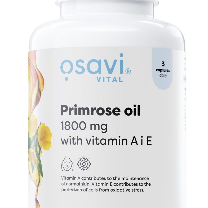 Primrose Oil with Vitamin A & E, 1800mg - 120 softgels