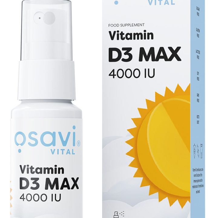Vitamin D3 Oral Spray, MAX 4000IU - 12.5 ml.