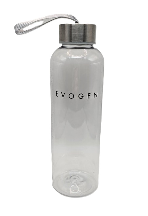 Evogen Next-Gen Clear Water Bottle, Black - 500 ml.