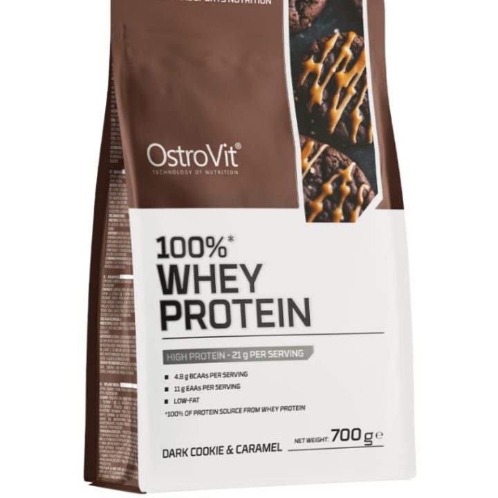 100% Whey Protein, Dark Cookie & Caramel - 700 grams