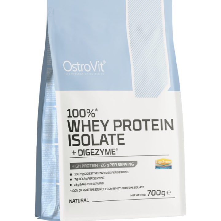 100% Whey Protein Isolate + Digezyme, Natural - 700 grams