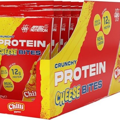 Crunchy Protein Cheese Bites, Chilli - 10 x 20g