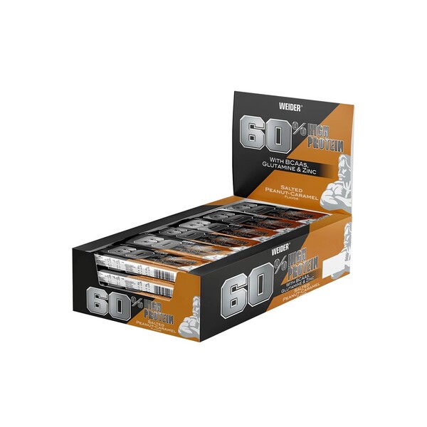 60% Protein Bar, Salted Peanut-Caramel - 24 x 45g