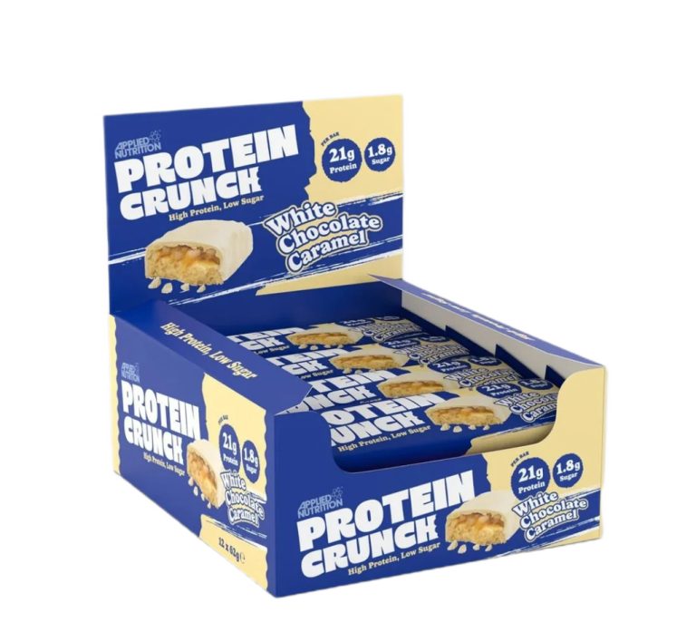 Applied Protein Crunch Bar, White Chocolate Caramel - 12 x 62g