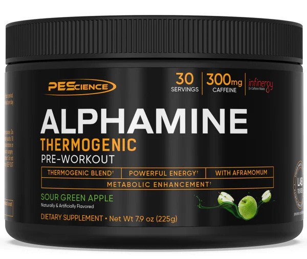 Alphamine, Sour Green Apple - 225 grams