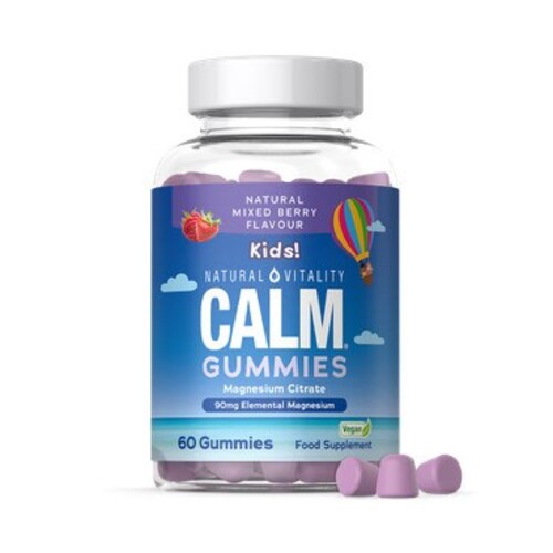 Calm Kids Magnesium Citrate Gummies, Natural Mixed Berries - 60 gummies