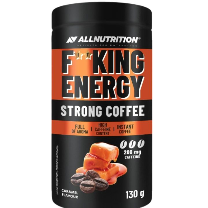 Fitking Energy Strong Coffee, Caramel - 130 grams