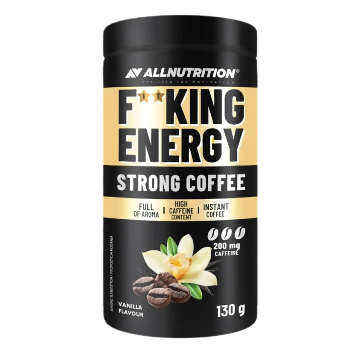Fitking Energy Strong Coffee, Vanilla - 130 grams