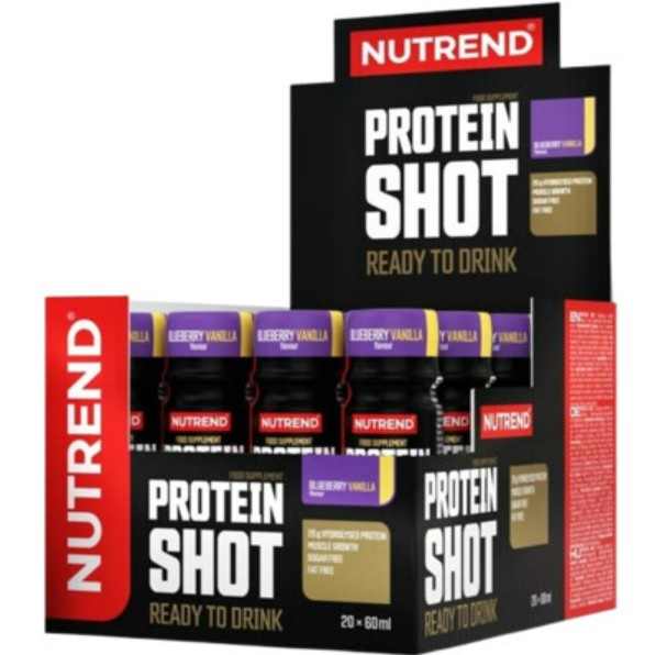 Protein Shot, Blueberry Vanilla - 20 x 60 ml.
