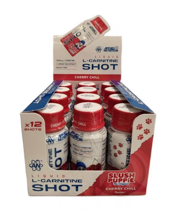 Liquid L-Carnitine Shot, Slush Puppie Cherry Chill - 12 x 60 ml.