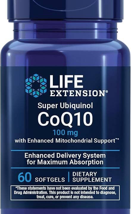 Super Ubiquinol CoQ10 with Enhanced Mitochondrial Support, 100mg - 60 softgels