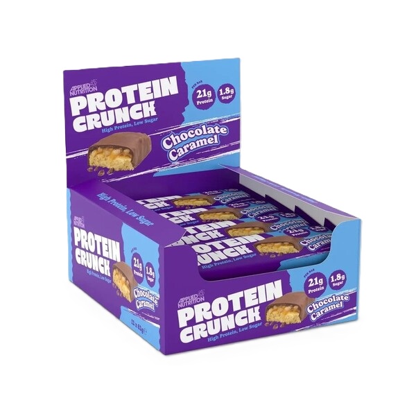 Applied Protein Crunch Bar, Milk Chocolate Caramel - 12 x 62g
