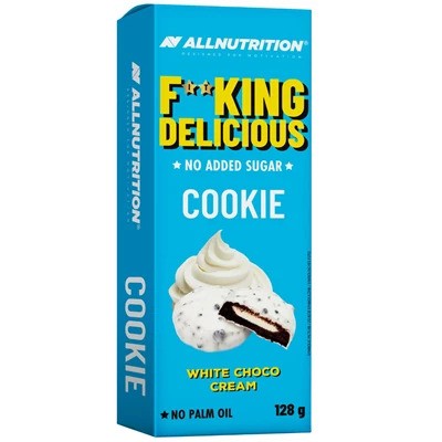 Fitking Delicious Cookie, White Choco Cream - 128 grams
