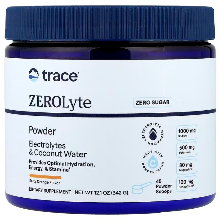 ZEROLyte Powder, Salty Orange - 342 grams