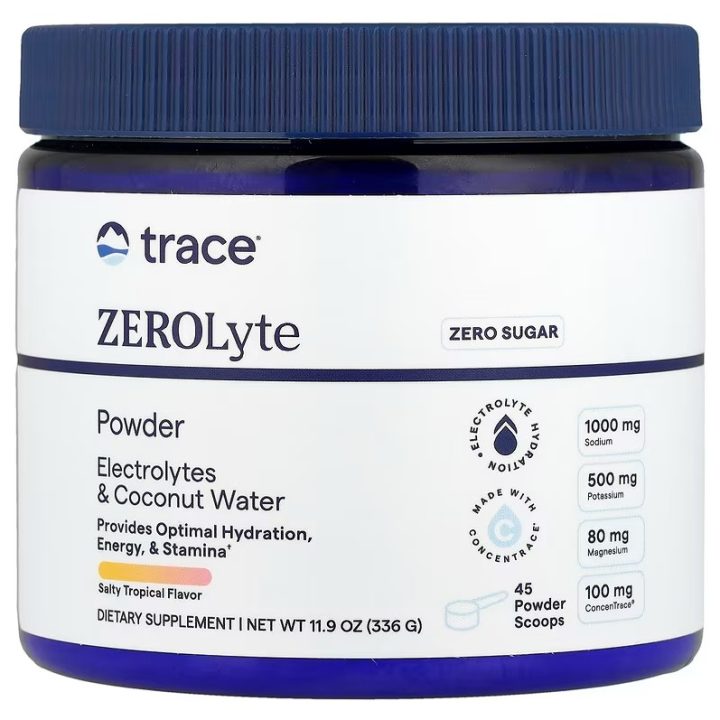 ZEROLyte Powder, Salty Tropical - 336 grams