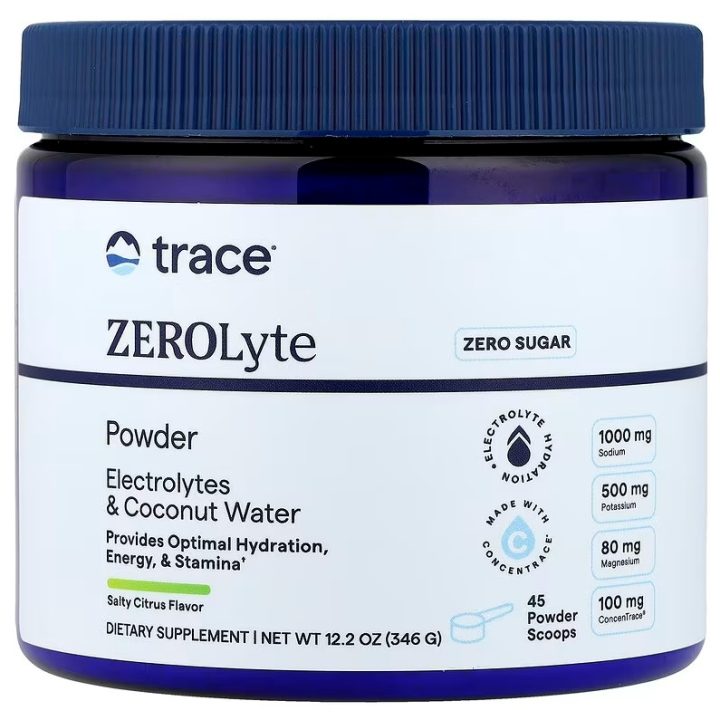 ZEROLyte Powder, Salty Citrus - 346 grams