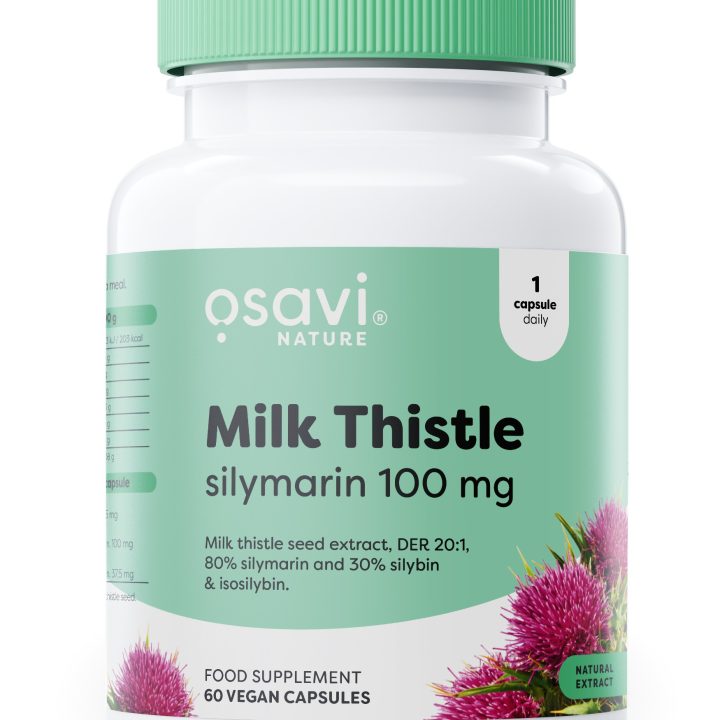 Milk Thistle, Silymarin 100mg - 60 vegan caps