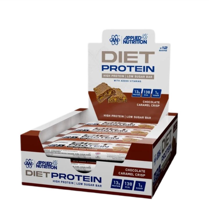 Diet Protein Bar, Chocolate Caramel Crisp - 12 x 45g