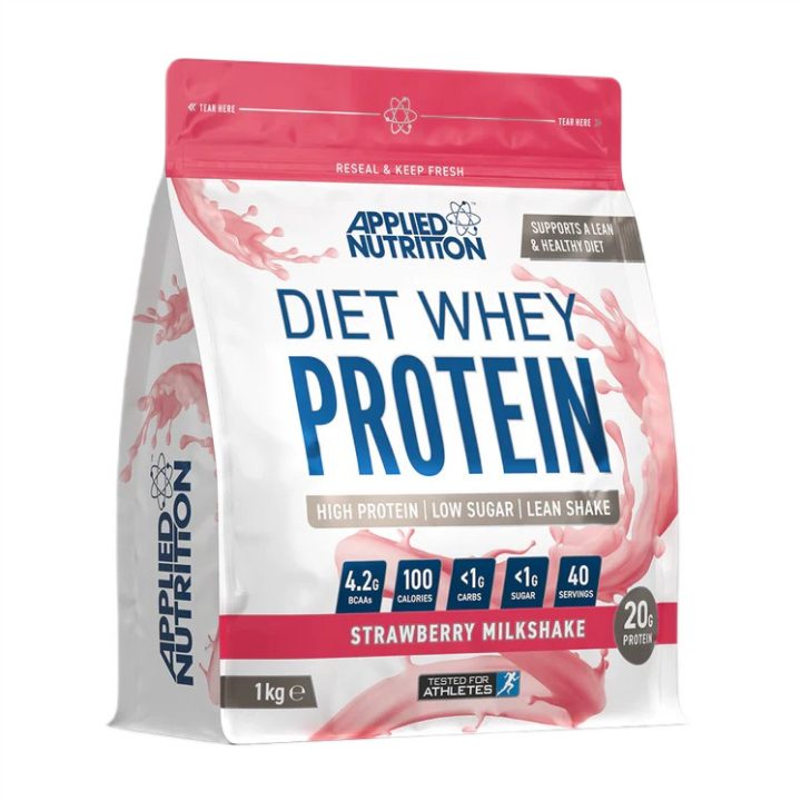 Diet Whey, Strawberry Milkshake (EAN 634158938238) - 1000 grams