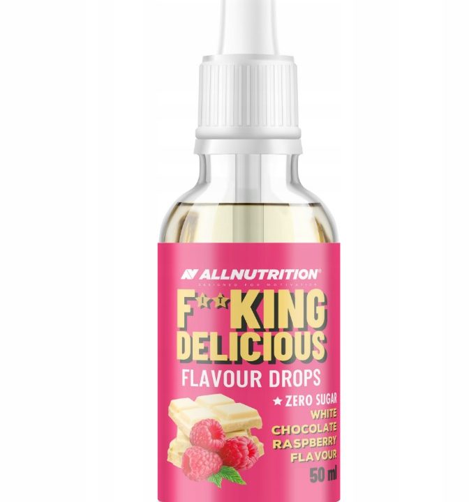 Fitking Delicious Flavour Drops, White Chocolate Raspberry - 50 ml.