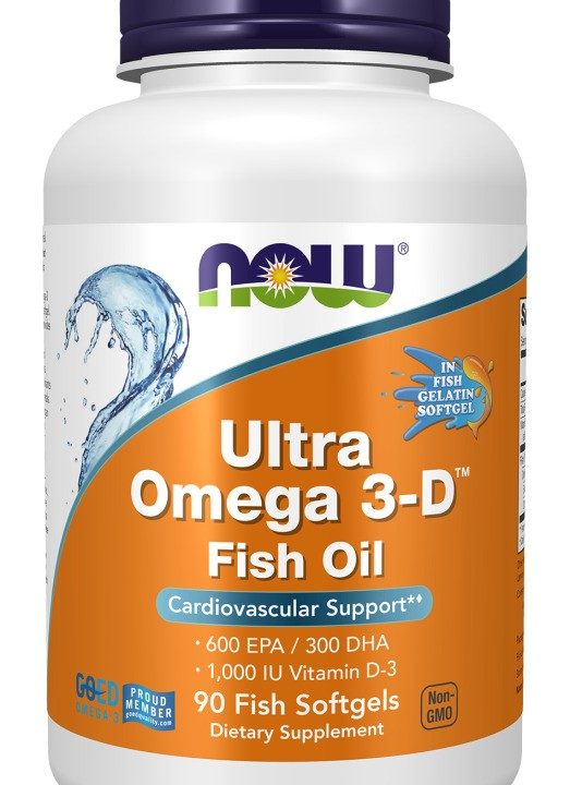 Ultra Omega 3-D (In Fish Gelatin Softgels) - 90 softgels