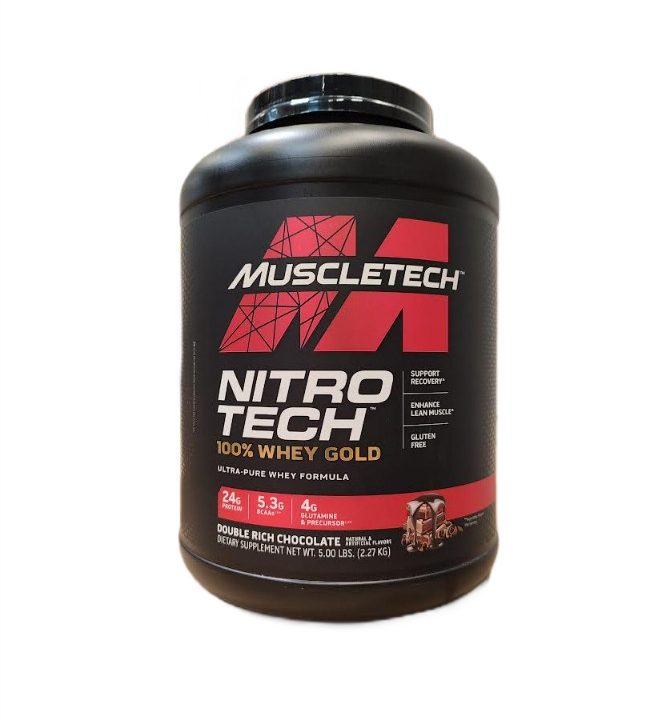 Nitro-Tech 100% Whey Gold, Double Rich Chocolate (EAN 631656710496) - 2270 grams