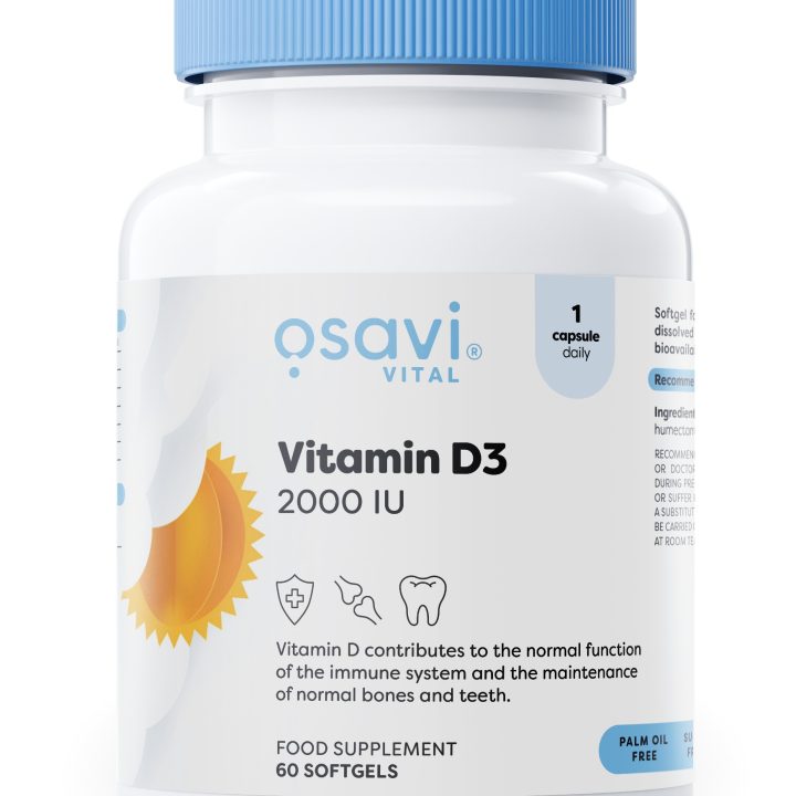 Vitamin D3, 2000IU - 60 softgels