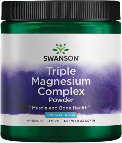 Triple Magnesium Complex Powder, 400mg - 227 grams