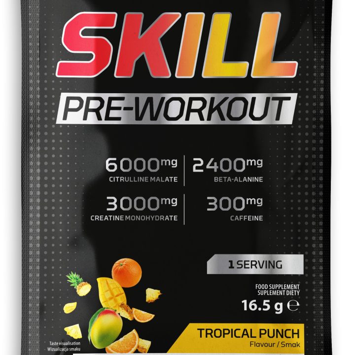 Skill Pre-Workout, Tropical Punch - 16.5 grams (1 serving)