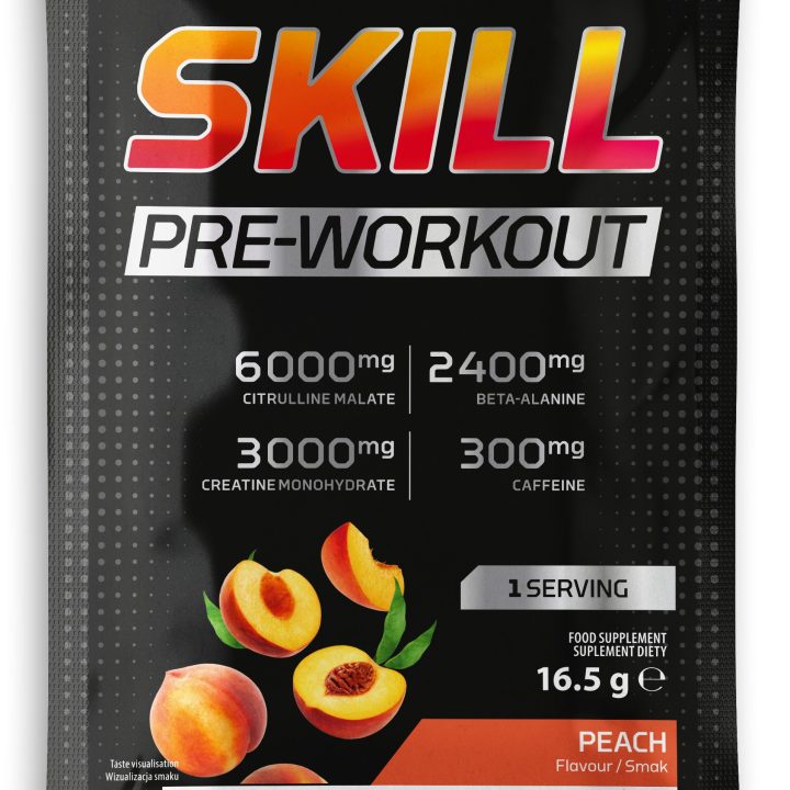Skill Pre-Workout, Peach - 16.5 grams (1 serving)