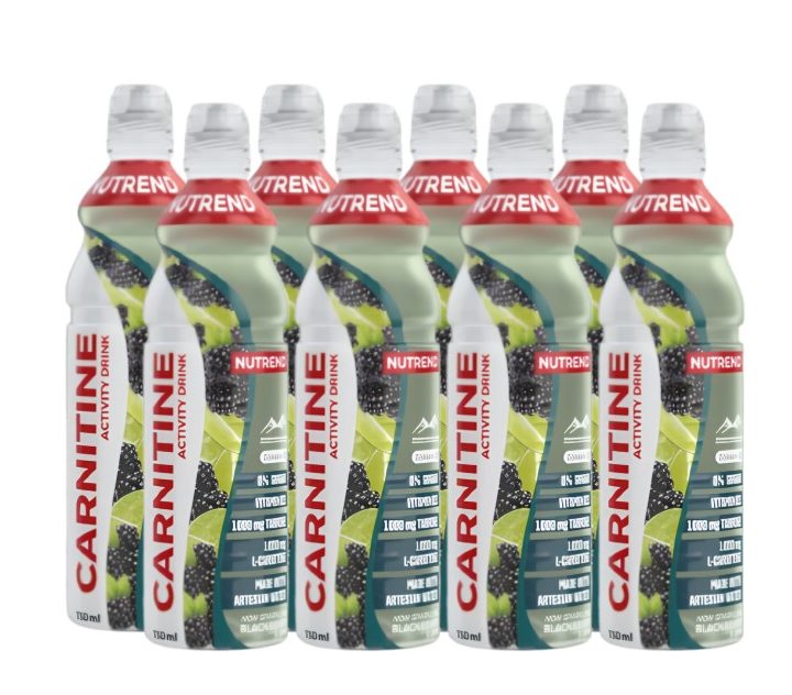 Carnitine Activity Drink, Non Sparkling Blackberry & Lime - 8 x 750 ml.